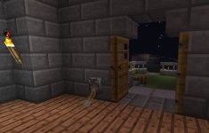 Compact Minecraft Double Door Mechanism